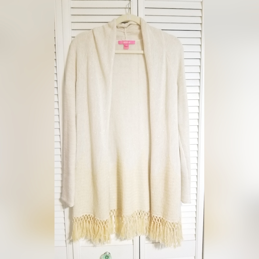 SOLD! Lilly Pulitzer sz S Tatum Metallic Gold & Off White/Cream